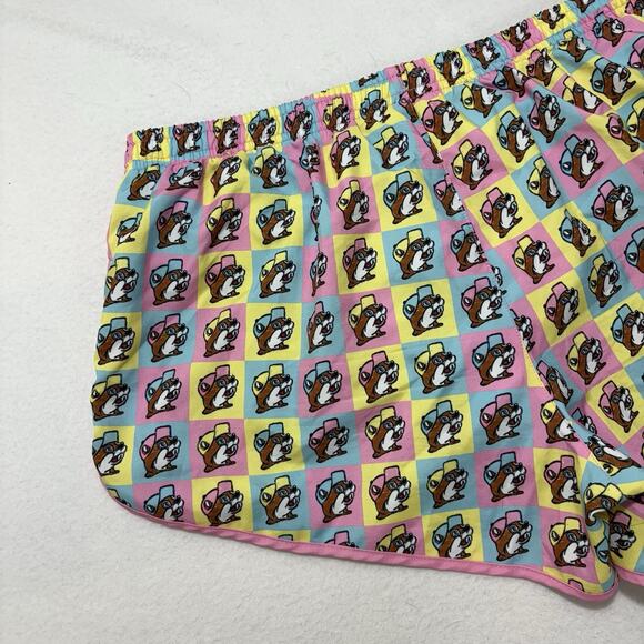 Buc-ee’s Women’s XXL Lined Running Shorts 3” Inseam Colorful Pink Athleisure - Picture 8 of 11